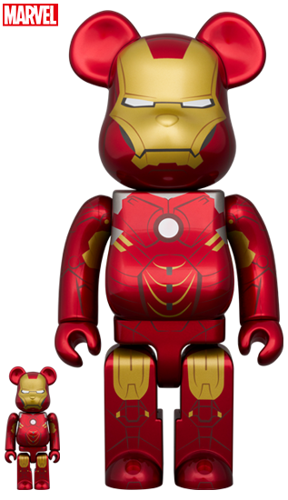 Iron Man Mark IV Bearbrick 400%+100% (Medicom Exhibition 2024 Exclusiv –  Eye For Toys