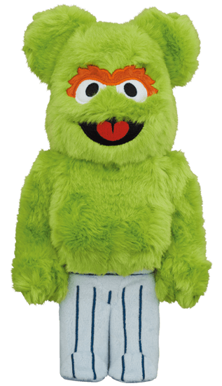Sesame Street Oscar The Grouch Costume Ver. 400% Bearbrick – Eye 