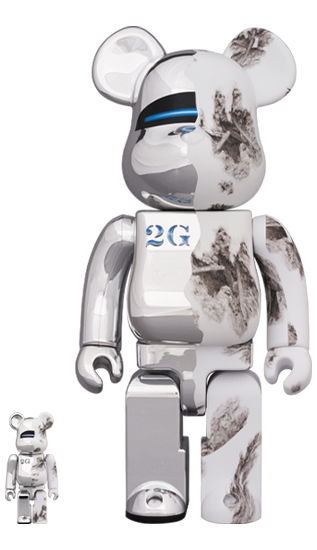 Hajime Sorayama x Daniel Arsham Bearbrick 400%+100% – Eye For Toys