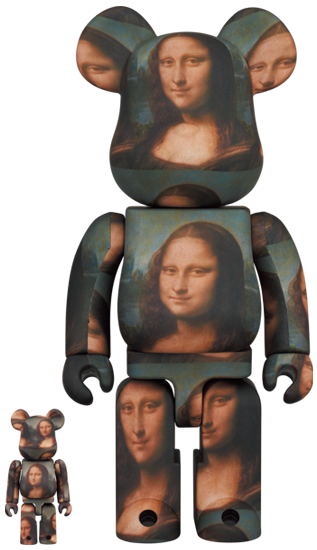 Leonard De Vinci - Mona Lisa Bearbrick 400%+100% – Eye For Toys