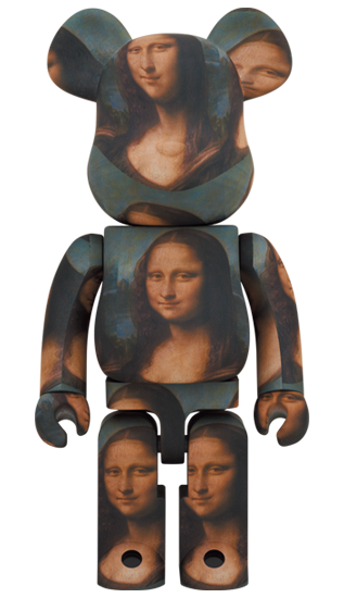 Leonard De Vinci - Mona Lisa Bearbrick 1000% – Eye For Toys