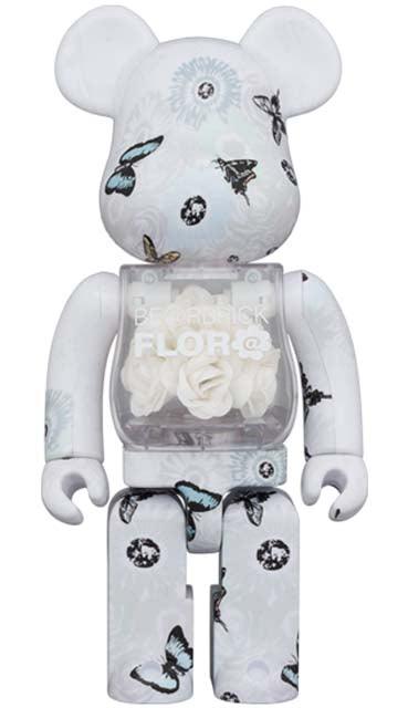 MAMES Flor@ #2 White 400% Bearbrick – Eye For Toys