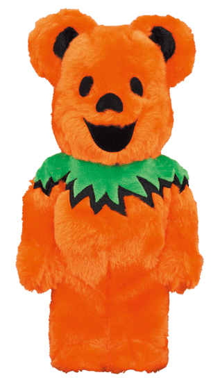 [Preorder] Grateful Dead Dancing Bears Costume Ver. Orange 400% Bearbrick - Eye For Toys