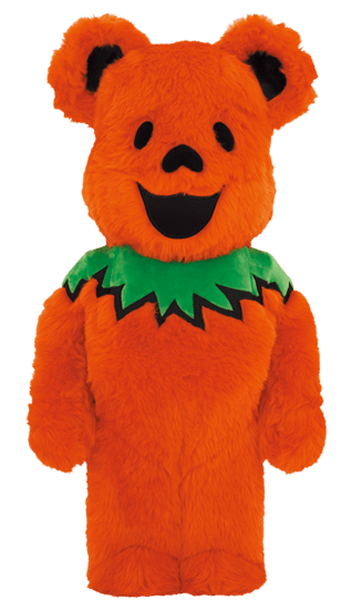 [Preorder] Grateful Dead Dancing Bears Costume Ver. Orange 1000% Bearbrick - Eye For Toys