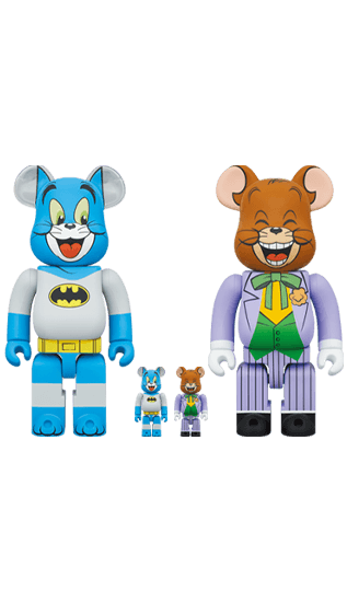 [Preorder] Tom as Batman and Jerry as The Joker 400%+100% Bearbrick Set of 4