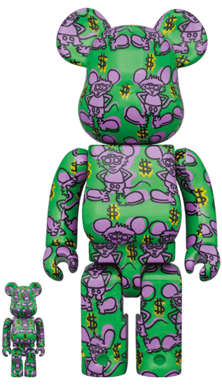 [Preorder] Keith Haring #11 400%+100% Bearbrick - Eye For Toys