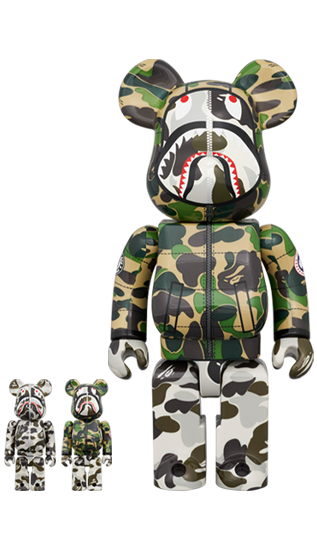 Bape x Canada Goose Shark 400%+ 2 x 100% Bearbrick