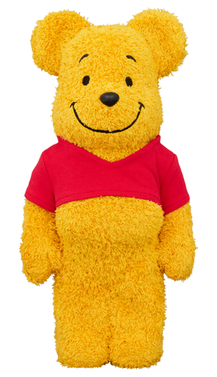Winnie the Pooh Costume Ver. (Pile Fabric) 400% Bearbrick – Eye