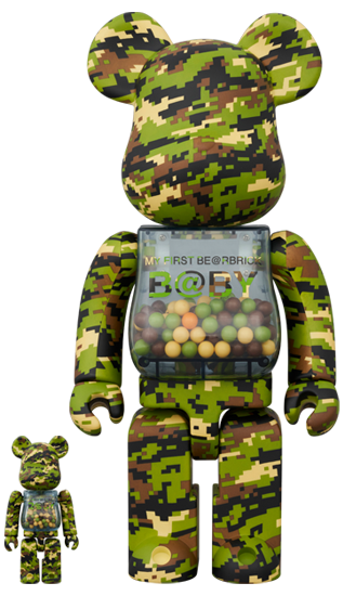 My First Baby Digital Camo Ver. Bearbrick 400%+100%
