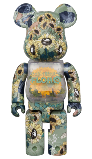 MAMES Flor@ #8 Sunflower 400% Bearbrick