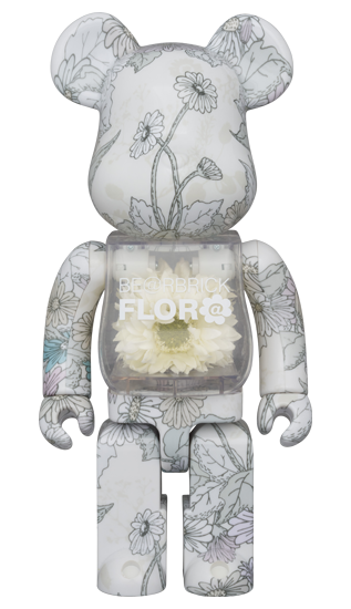 Bearbrick Multicolor 400% White - BE@RBRICK FLOR@ White 400％ US