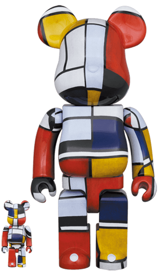 Piet Mondrian Bearbrick 400%+100% – Eye For Toys