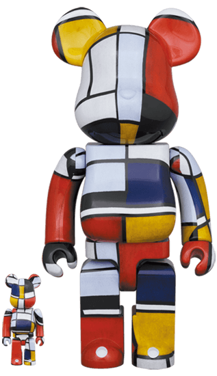 Piet Mondrian Bearbrick 400%+100% - Eye For Toys