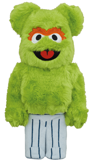 MEDICOM TOY - BE@RBRICK OSCAR THE GROUCH Costume 400％ Bearbrick x Sesame Street Oscar the Grouch Costume Ver. 400