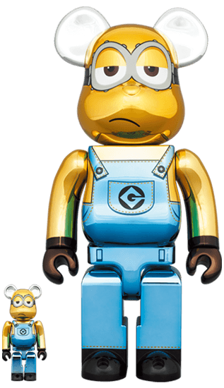 Minion Kevin Chrome Ver. 400%+100% Bearbrick - Eye For Toys