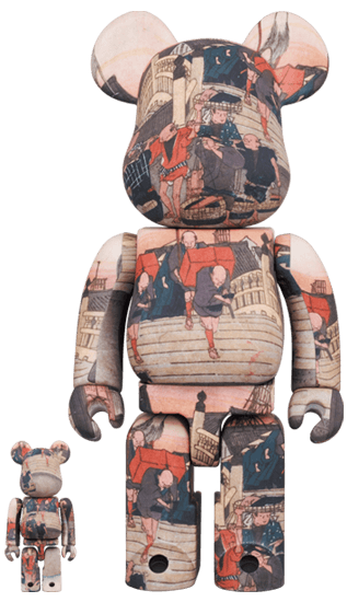 [Preorder] Tokyo National Museum - Hiroshige Utagawa "Fifty-three Stations of the Tokaido" Nihonbashi 400%+100% Bearbrick - Eye For Toys