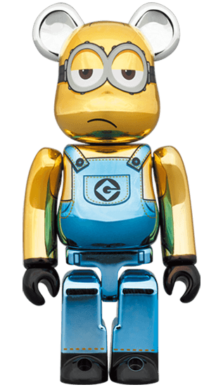 Minion Kevin Chrome Ver. 400%+100% Bearbrick - Eye For Toys