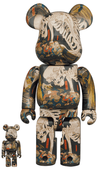 Utagawa Kuniyoshi - "The Haunted Old Palace at Soma" Bearbrick 400%+100% - Eye For Toys