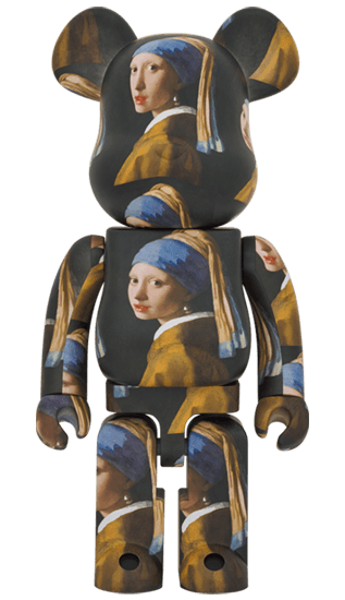 Johannes Vermeer - Girl with a Pearl Earring Bearbrick 1000% - Eye For Toys