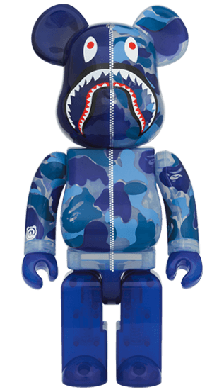 BE@RBRICK CLEAR ABC CAMO SHARK 100％&400％ 【公式通販】