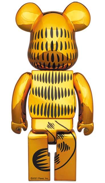 Garfield Gold Chrome Version Bearbrick 400%+100% - Eye For Toys