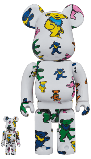 Grateful Dead (Dancing Bear) 400%+100% Bearbrick - Eye For Toys