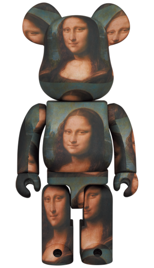 Leonard De Vinci - Mona Lisa Bearbrick 400%+100% – Eye For Toys