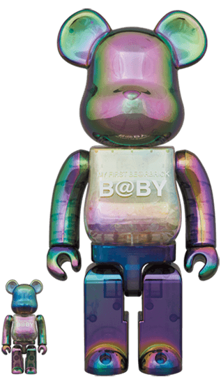 My First Baby Clear Black Chrome Ver. Bearbrick 400%+100% - Eye For Toys