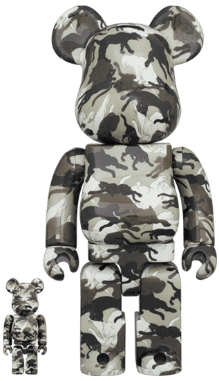 Masumi Ishikawa Neko-Shigusa Meisai-Moyou Bearbrick 400%+100% - Eye For Toys