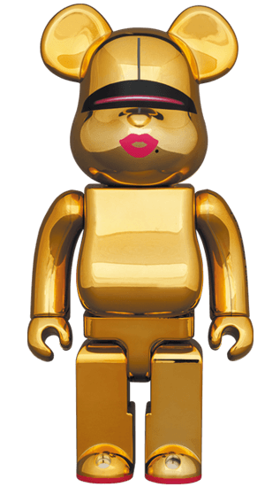 Sorayama x 2G Bearbrick (Gold) 400%+100% - Eye For Toys