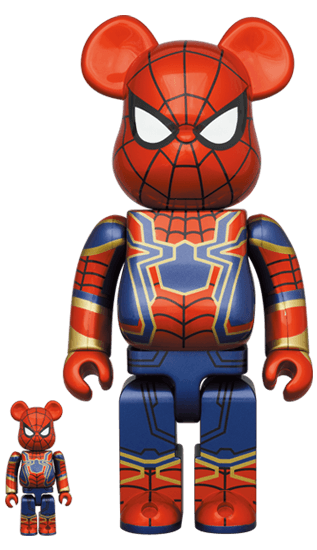 Iron Spider Bearbrick 400%+100% - Eye For Toys