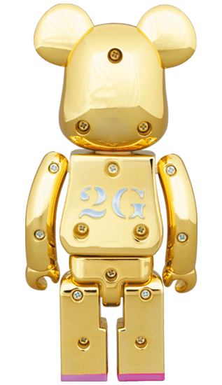 Sorayama x 2G Bearbrick (Gold) 200% - Eye For Toys