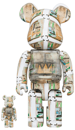Jean-Michel Basquiat King Pleasure Bearbrick 400%+100% - Eye For Toys