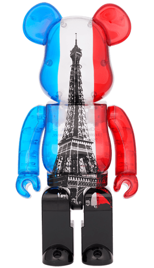 Eiffel Tower Tricolor Bearbrick 400% - Eye For Toys