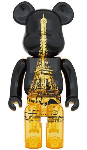 BE@RBRICK EIFFEL TOWER GOLD 400% + 100%-