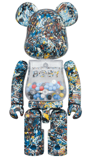My First Baby x Jackson Pollock Studio Bearbrick 200% - Eye For Toys