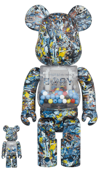 My First Baby x Jackson Pollock Bearbrick 400%+100% - Eye For Toys