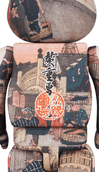 [Preorder] Tokyo National Museum - Hiroshige Utagawa "Fifty-three Stations of the Tokaido" Nihonbashi 400%+100% Bearbrick - Eye For Toys